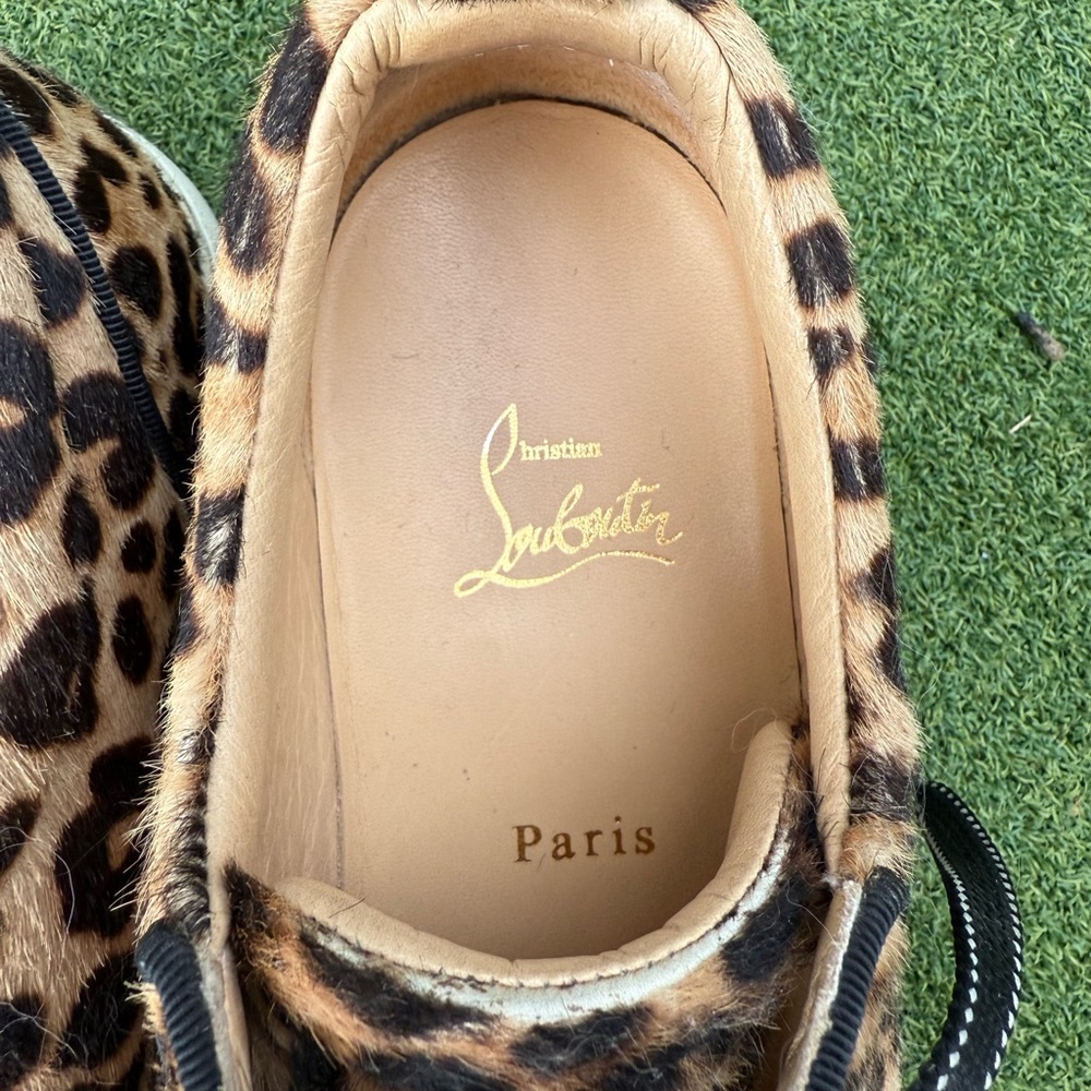 Christian Louboutin Leopard Print Sneakers - Picture 5 of 6